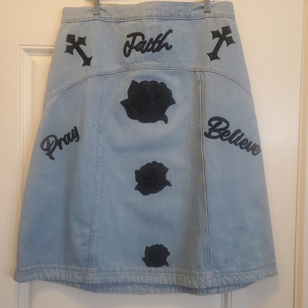 Upscaled Denim Skirt